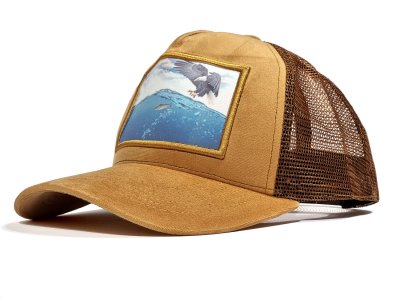 Czapka - Gårda Velvet Trucker Eagle Fish Hunting (orange)