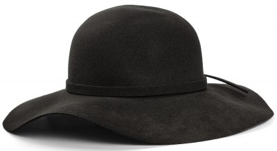 Kapelusze - Gårda Lessola Floppy Wool Hat (czarny)