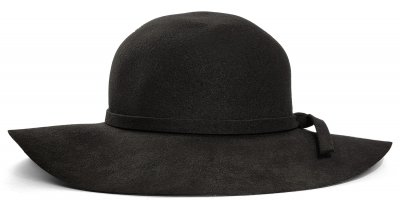 Kapelusze - Gårda Lessola Floppy Wool Hat (czarny)