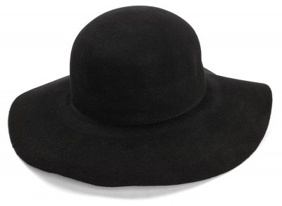 Kapelusze - Gårda Lessia Floppy Wool Hat (czarny)