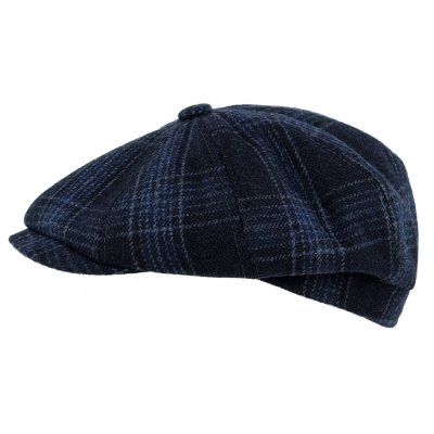 Kaszkiet - Gårda Premium Banbury Wool Newsboy (niebieski)