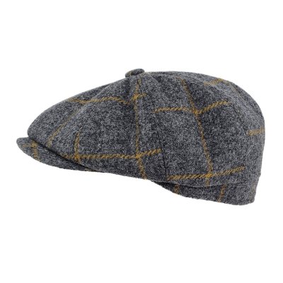 Kaszkiet - Gårda Premium Callander Wool Newsboy (szary)