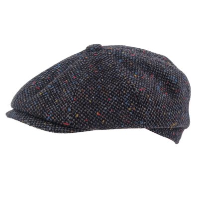 Kaszkiet - Gårda Premium Consett Wool Newsboy (niebieski)