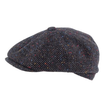 Kaszkiet - Gårda Premium Consett Wool Newsboy (niebieski)