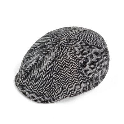 Kaszkiet - Gårda Digby Children's Newsboy Cap (czarny/biały)