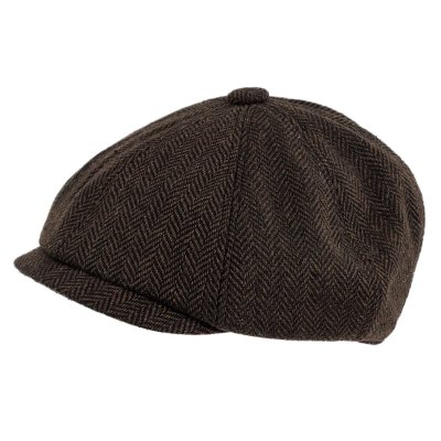 Kaszkiet - Gårda Digby Newsboy Cap (ciemny brąz)