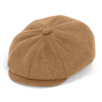 Kaszkiet - Gårda Premium Larkhall Wool Newsboy (beżowy)