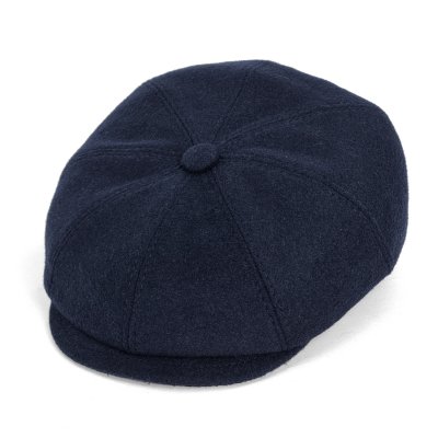 Kaszkiet - Gårda Premium Larkhall Wool Newsboy (niebieski)