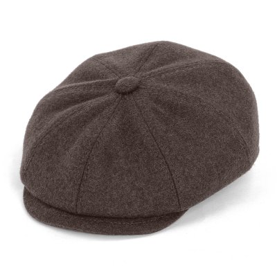 Kaszkiet - Gårda Premium Larkhall Wool Newsboy (brązowy)