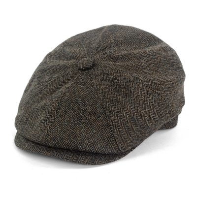 Kaszkiet - Gårda Premium Oakham Wool Newsboy (zielony)