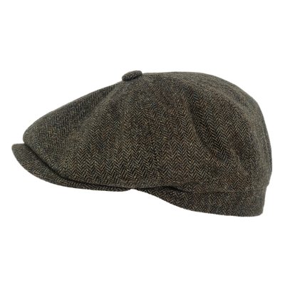 Kaszkiet - Gårda Premium Oakham Wool Newsboy (zielony)