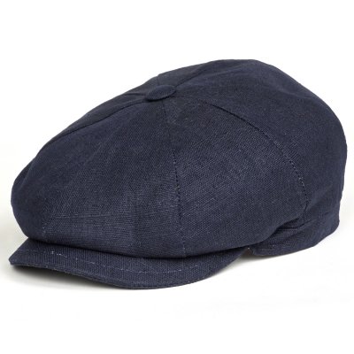 Kaszkiet - Gårda Palizzi Marina Linen Newsboy Cap (ciemnoniebieski)
