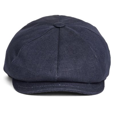 Kaszkiet - Gårda Palizzi Marina Linen Newsboy Cap (ciemnoniebieski)