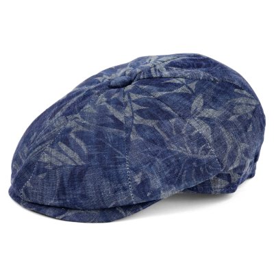 Kaszkiet - Gårda Silas Floral Newsboy (niebieski)