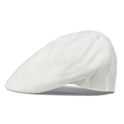 Kaszkiet - Gårda Vico Cotton Flat Cap (krem)