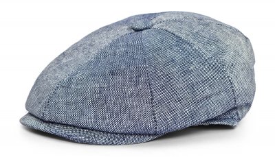 Kaszkiet - Gårda Palizzi Marina Linen Newsboy Cap (niebieski)
