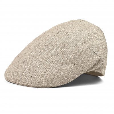 Gubbkeps / Flat cap - Gårda Pomonte Linen Mix Flat Cap (beige)