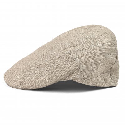 Gubbkeps / Flat cap - Gårda Pomonte Linen Mix Flat Cap (beige)