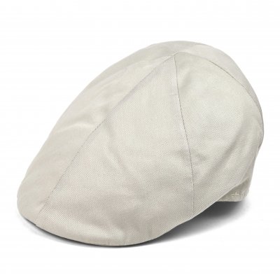 Gubbkeps / Flat cap - Gårda Tallone Linen Flat Cap (vit)