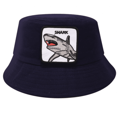 Kapelusze - Gårda Shark Bucket Hat (niebieski)