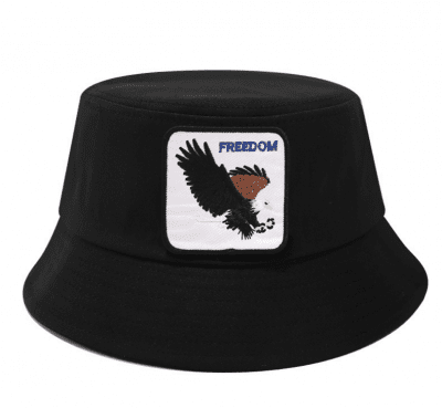 Kapelusze - Gårda Freedom Bucket Hat (czarny)