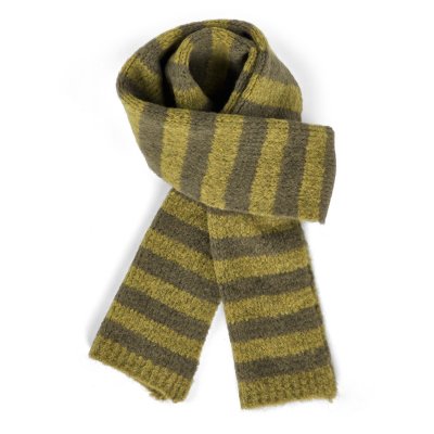 Szaliki - Gårda Grindelwald Striped Wool Mix Scarf (zielony)