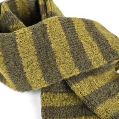Szaliki - Gårda Grindelwald Striped Wool Mix Scarf (zielony)