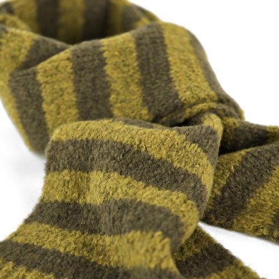 Szaliki - Gårda Grindelwald Striped Wool Mix Scarf (zielony)
