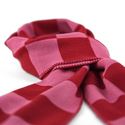 Szaliki - Gårda Kitzbühel Merino Wool Check Scarf (czerwony/różowy)