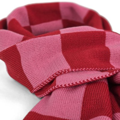 Szaliki - Gårda Kitzbühel Merino Wool Check Scarf (czerwony/różowy)