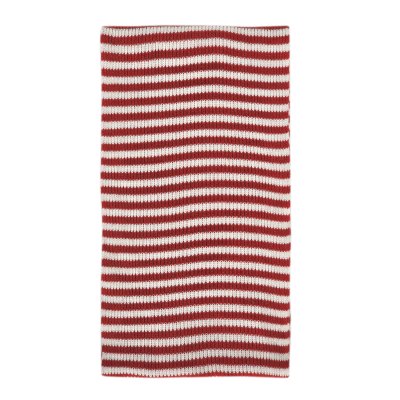 Szaliki - Gårda Engelberg Striped Wool Mix Scarf (czerwony/biały)
