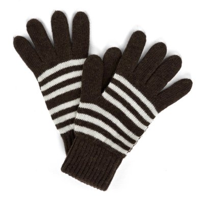 Rękawice - Gårda Cavalese Knitted Wool Mix Gloves (brązowy/biały)