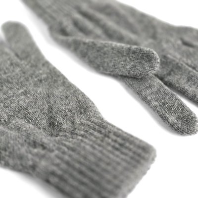 Rękawice - Gårda Tolmin Knitted Wool Mix Gloves (szary)