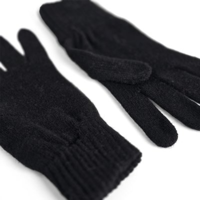 Rękawice - Gårda Tolmin Knitted Wool Mix Gloves (czarny)