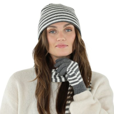 Rękawice - Gårda Cavalese Knitted Wool Mix Gloves (szary/biały)