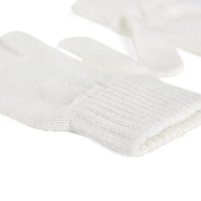 Rękawice - Gårda Tolmin Knitted Wool Mix Gloves (biały)