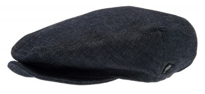 Kaszkiet - CTH Ericson Carl Jr. Organic Cotton Flat Cap (denim)