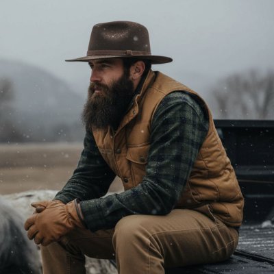 Kapelusze - Gårda Tropea Fedora Wool Hat (brązowy)