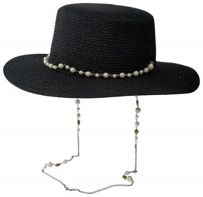 Słomiany kapelusz - Gårda Amidala (czarny)