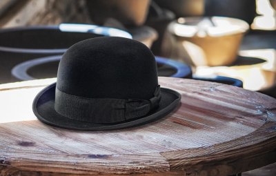 Kapelusze - Gårda Aviano Bowler Wool Hat (czarny)