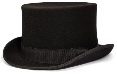 Kapelusze - Gårda Chieri Top Hat Wool (czarny)