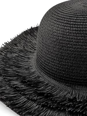 Słomiany kapelusz - Gårda Sarita (czarny)