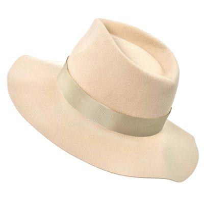 Kapelusze - Gårda Carlow Wool Fedora (beżowy)