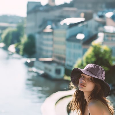 Kapelusze - Gårda Asinara Outdoor Hat (fiolet)