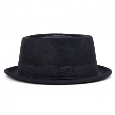 Kapelusze - Gårda Asolo Pork Pie Wool Hat (niebieski)