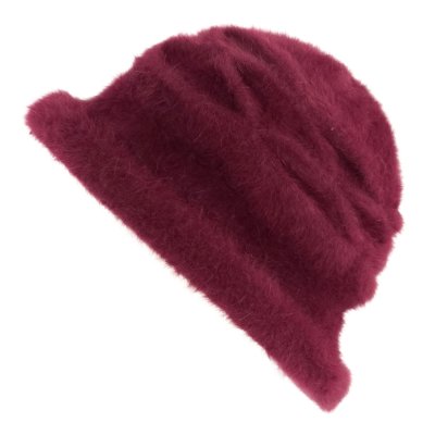 Kapelusze - Gårda Atri Angora Cloche (burgundia)