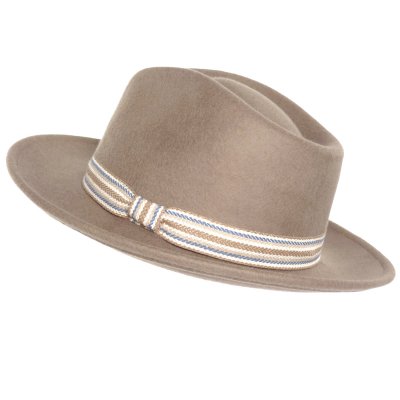 Kapelusze - Gårda Belluno Crushable Wool felt Fedora (beżowy)