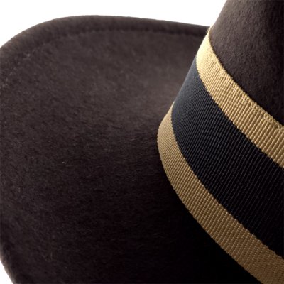 Kapelusze - Gårda Belluno Crushable Wool felt Fedora (brązowy)