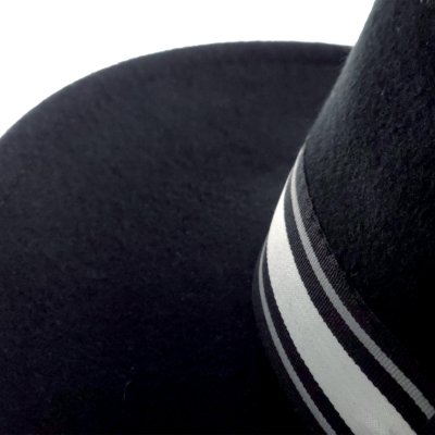 Kapelusze - Gårda Belluno Crushable Wool felt Fedora (czarny)