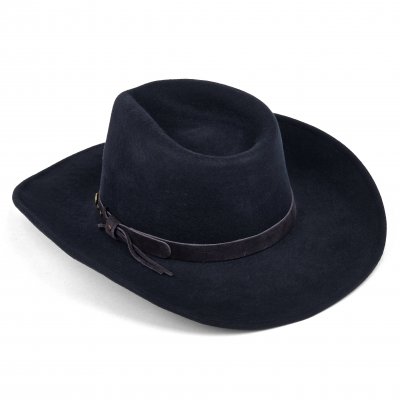 Kapelusze - Gårda Bowmont Crushable Wool felt Western hat (niebieski)